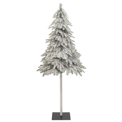 vidaXL Artificial Christmas Tree 150 LEDs & Flocked Snow 59.1"