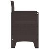 vidaXL Garden Chair 2 pcs Brown 20.87 x 19.29 x 33.46 in Polypropylene