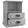 vidaXL Bedside Cabinet Concrete Grey Engineered Wood Bedside Cabinet