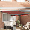 vidaXL Retractable Awning Orange and brown