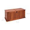 vidaXL Storage Chest Brown Solid acacia wood, MDF 31.1 x 13.4 x 12.6 in