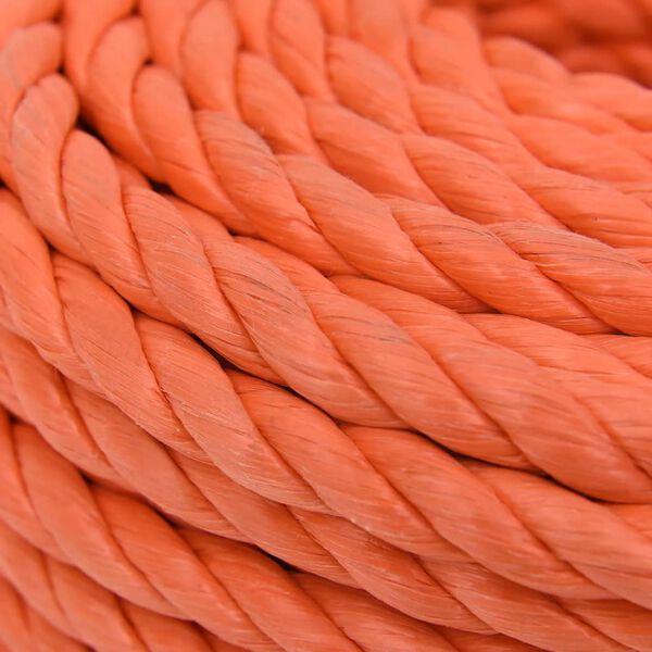 vidaXL Work Rope Orange 0.55 " 82.0 ' Polypropylene