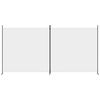 vidaXL 2-Panel Room Divider White 137"x70.9" Fabric