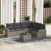 vidaXL Garden Sofa Set Grey