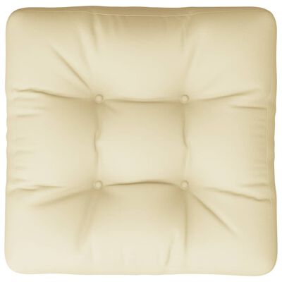 vidaXL Pallet Cushion Cream 23.6"x23.6"x4.7" Fabric