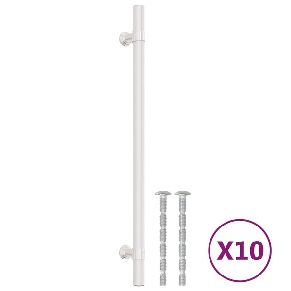 vidaXL Cabinet Handle Set of 10 Silver Stainless Steel Standard
