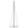 vidaXL Christmas Cone Tree Cool White Powder-coated steel 9.8 Feet