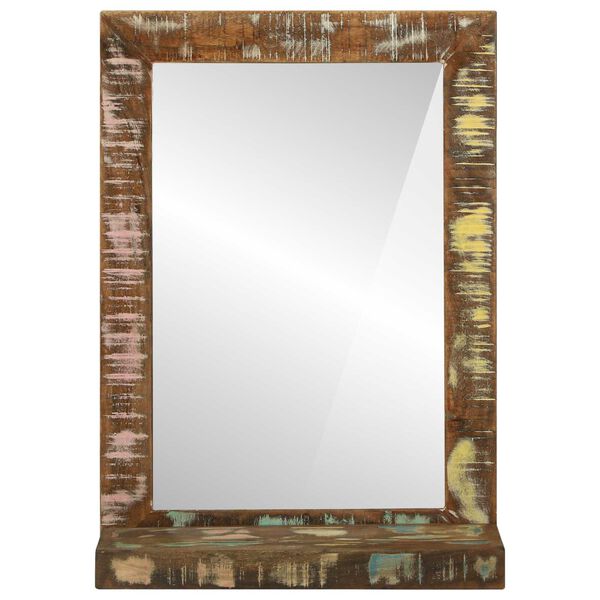 vidaXL Bathroom Mirror Brown 50 x 22 x 70 cm Solid Reclaimed Wood