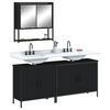 vidaXL Bathroom Furniture Set Black