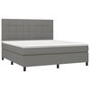 vidaXL Box Spring Bed Dark Grey