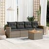 vidaXL Garden Sofa Set Grey