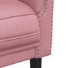 vidaXL Sofa Chair Pink Velvet (100% polyester), plywood, solid wood Single