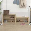 vidaXL Shoe Cabinet Sonoma Oak Engineered wood Standard Shoe Cabinet