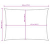 vidaXL Sunshade Sail Oxford Fabric Rectangular 9.8x14.8' Brown
