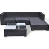 vidaXL Lounge Set Black