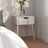 vidaXL Bedside Cabinet Concrete grey Engineered wood Medium