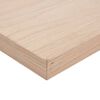 vidaXL Floating Shelf Set of 4 Oak Engineered wood with oak veneer, metal