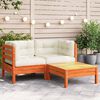 vidaXL Patio Sofa Modular Design Garden Sofa Rectangular Rustic Style