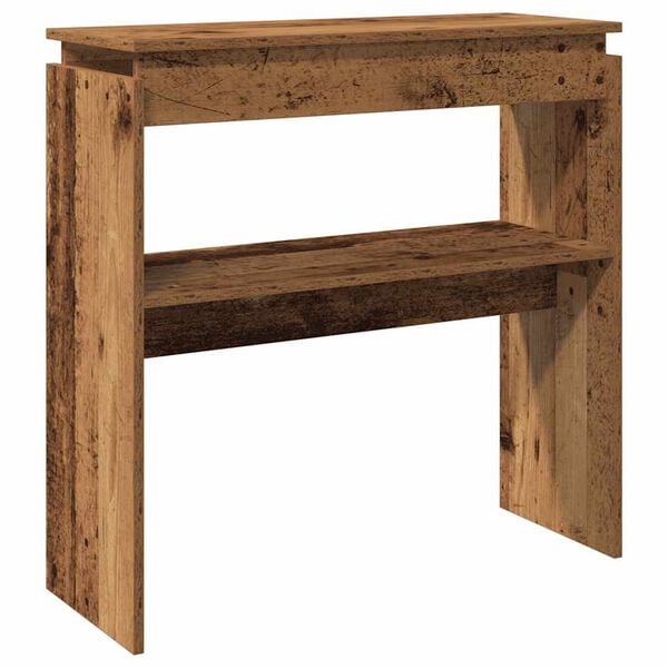 vidaXL Console Table Old wood Engineered wood Console Table Rectangular