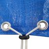 vidaXL Pool Cover Set of 2 Dark blue Polyethylene 21.3 ft diameter