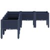 vidaXL Garden Planter Blue grey Polypropylene (PP) Large Durable