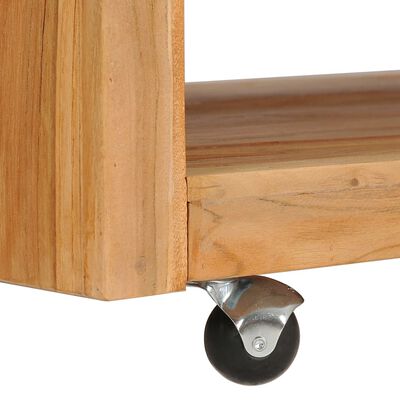 vidaXL Coffee Table 31.5"x31.5"x15.7" Solid Teak Wood