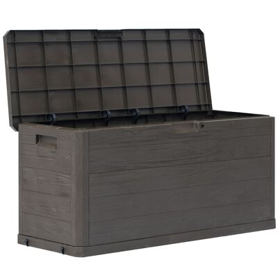 vidaXL Patio Storage Box 74 gal Brown