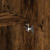 vidaXL Storage Cabinet Smoked Oak 27.6"x16.7"x88.6" Engineered Wood