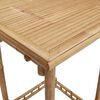 vidaXL Outdoor Bar Table Bamboo Tall Footrest Outdoor Bar Table Square