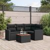 vidaXL Garden Sofa Set Black