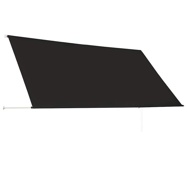 vidaXL Awning Anthracite Steel frame 118.1 x 59.1 in Retractable