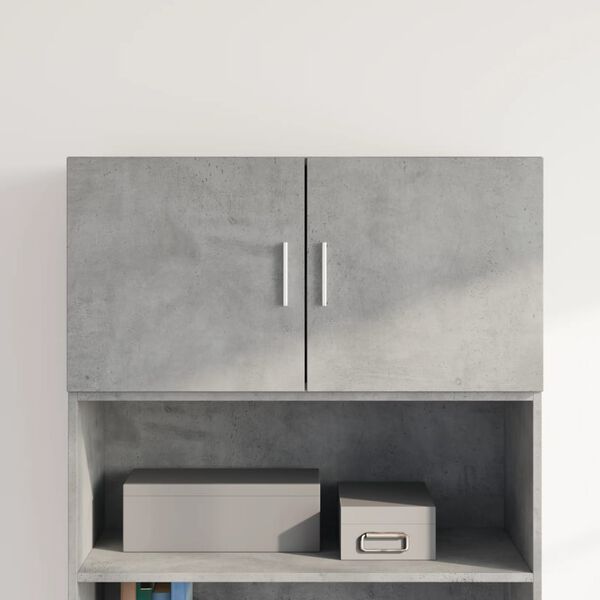 vidaXL Wall Cabinet Concrete Grey Engineered Wood Medium Wall Cabinet