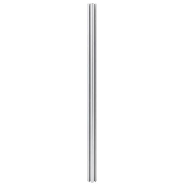 vidaXL Fence Posts 2 pcs Aluminum 72.8"
