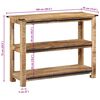 vidaXL Console Table 39.4"x13.8"x29.5" Solid Wood Mango