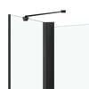 vidaXL Bi-Folding Shower Enclosure ESG 47.2"x26.8"x51.2" Black