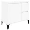 vidaXL Bathroom Furniture Set White Engineered wood, metal Large