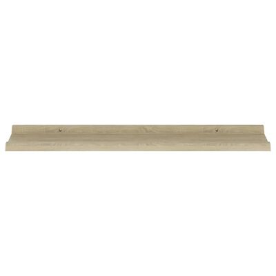 vidaXL Wall Shelves 2 pcs Sonoma Oak 31.5"x3.5"x1.2"