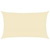 vidaXL Sunshade Sail 0.524 oz/ft&sup2; Cream 16.4&lsquo;x26.2&lsquo; HDPE