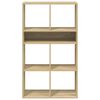vidaXL Book Cabinet Sonoma oak Engineered wood Standard Storage