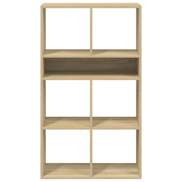 vidaXL Book Cabinet Sonoma oak Engineered wood Standard Storage