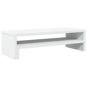 vidaXL Monitor Stand White 21.3x8.7x5.9" Engineered Wood