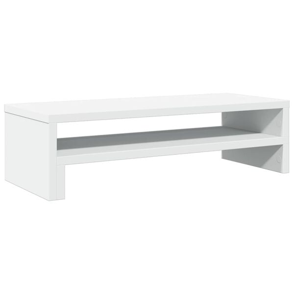 vidaXL Monitor Stand White 21.3x8.7x5.9" Engineered Wood