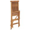 vidaXL Garden Chair Set of 6 Teak Solid Teak Wood Standard Foldable