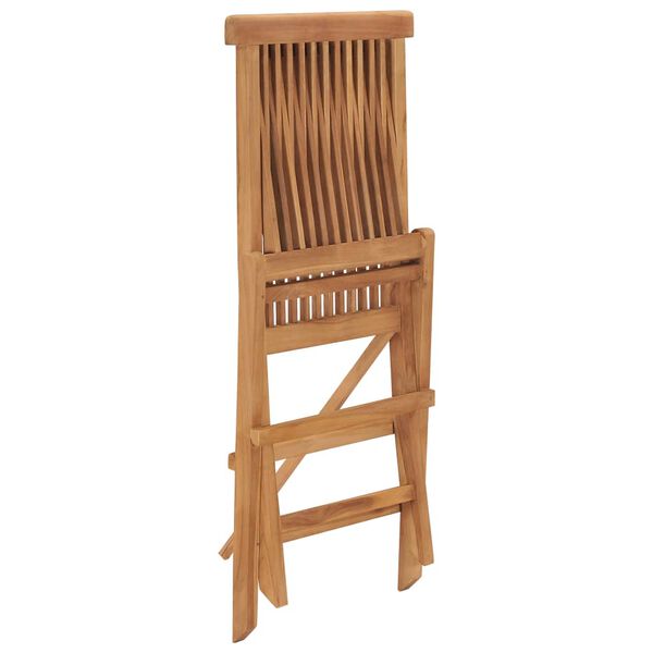 vidaXL Garden Chair Set of 6 Teak Solid Teak Wood Standard Foldable