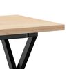 vidaXL Coffee Table Natural wood and black