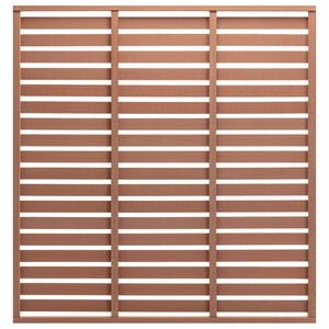 vidaXL Fence Panel WPC 70.9"x70.9" Brown
