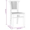 vidaXL Garden Dining Set Teak Wood Color Solid Teak Wood Medium Durable