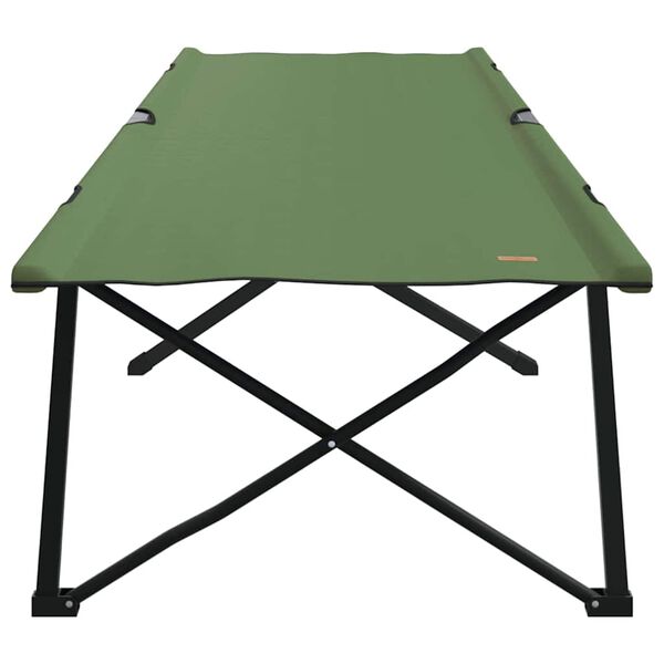 vidaXL Folding Camping Bed Folding Green 81.10 x 29.92 x 29.13 in