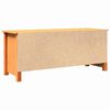 vidaXL Storage Bench with Shelf Wax Brown 43.31 x 14.96 x 17.91 in