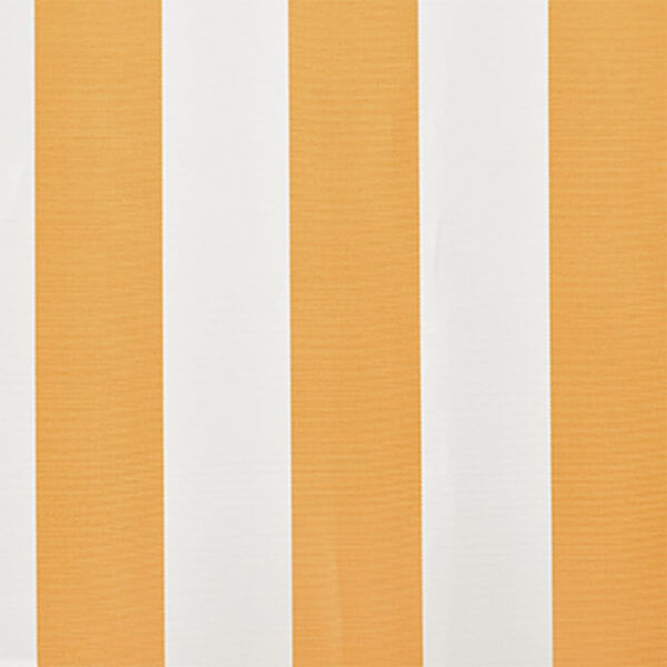 vidaXL Awning Sunflower Yellow and White Polyester 19.7 x 9.8 ft